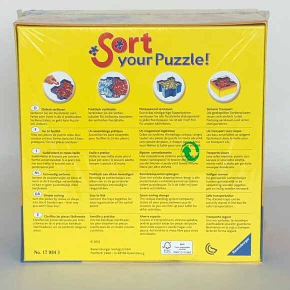 New sealed Ravensburger- Sort Your Puzzle for 300-1000 Piece Stacking Tray Set - Picture 7 of 10